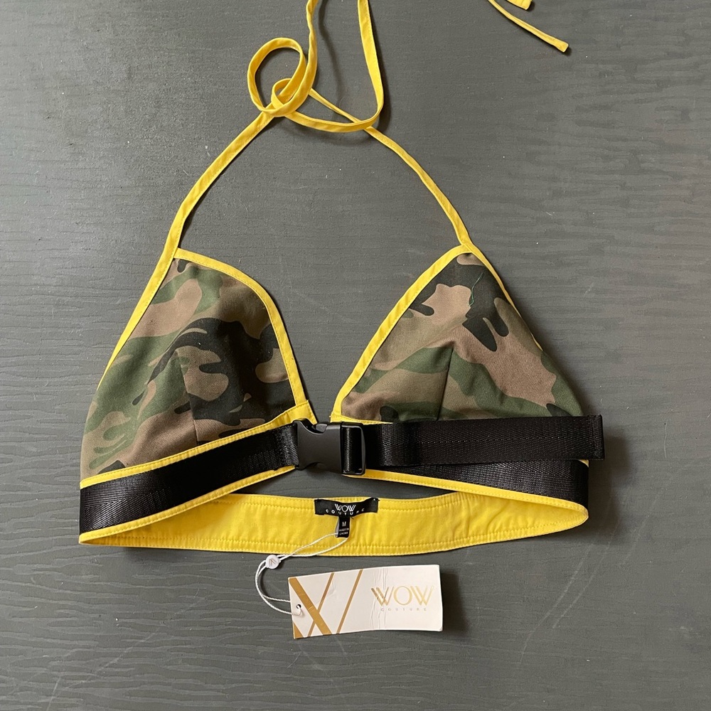 Camo tomb raider style halter top - NWT